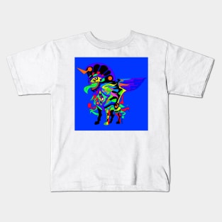 sphinx wild chimera creature cryptid monster ecopop alien world art Kids T-Shirt